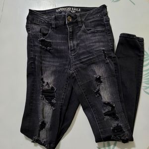 SOLD American Eagle Super Super Stretch Black Jeggings